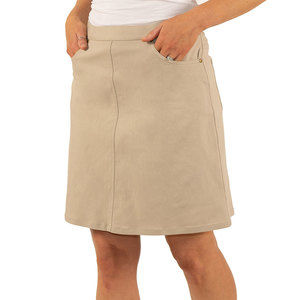 Essentials Chino Skirt - Plus Size 20W - Khaki A-Line Skirt